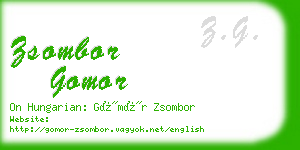 zsombor gomor business card